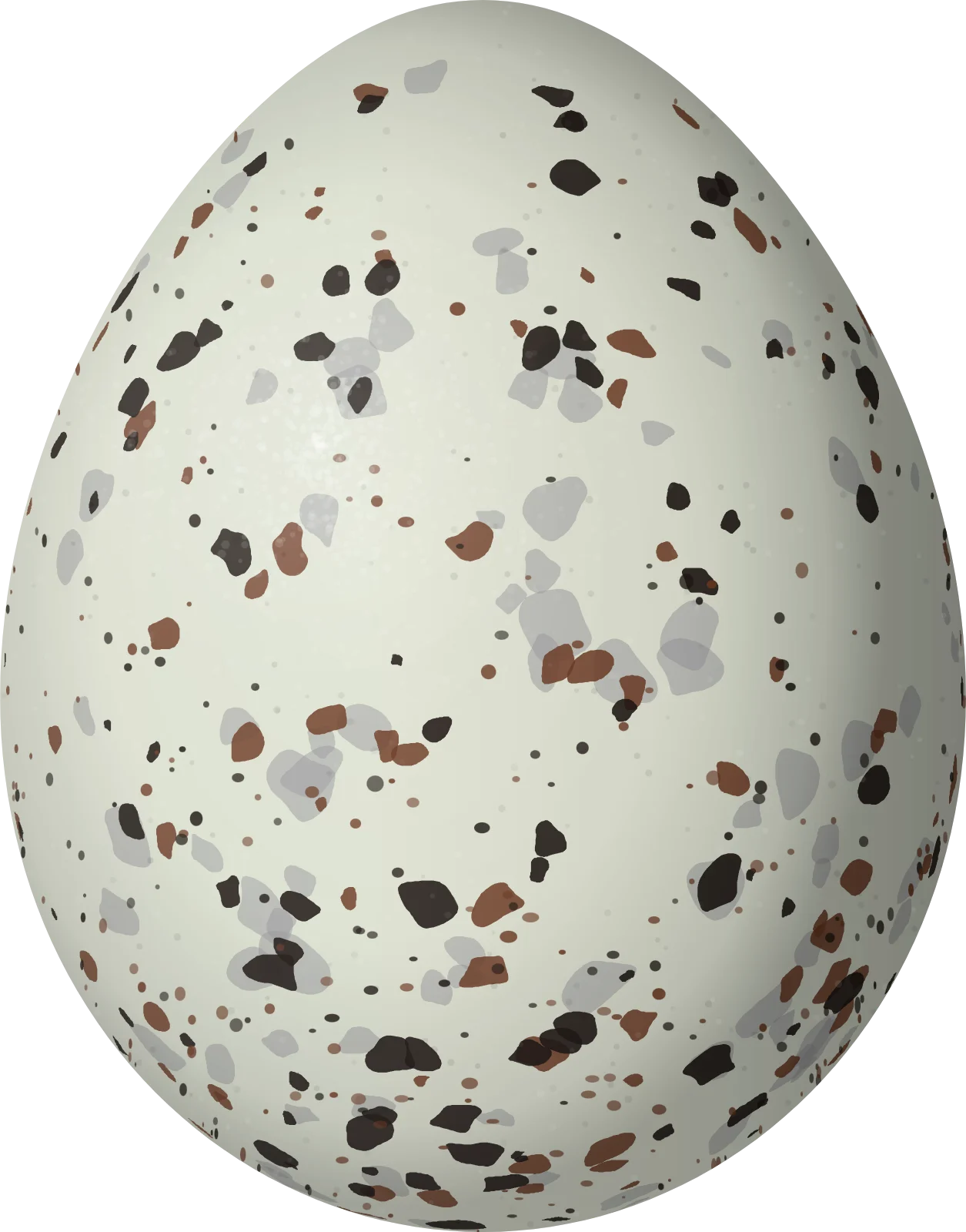 Illustration of a Rufous-browed Hemispingus (Poospiza rufosuperciliaris) egg, 19 × 14.9 mm