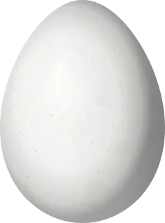Illustration of a Rufous-necked Foliage-gleaner (Syndactyla ruficollis) egg, 23.6 × 17.5 mm