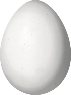 Illustration of a Rufous-tailed Xenops (Microxenops milleri) egg, 24.3 × 18 mm