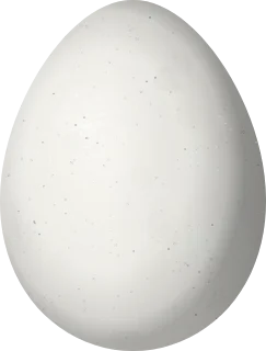Illustration of a Rusty-headed Spinetail (Synallaxis fuscorufa) egg, 20.3 × 15.4 mm