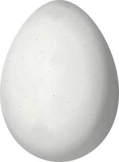 Illustration of a Rusty-vented Canastero (Asthenes dorbignyi) egg, 22.5 × 16.5 mm