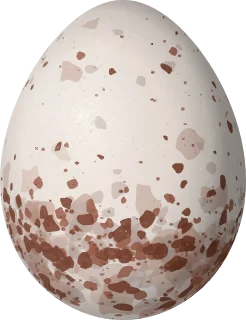 Illustration of a Santa Marta Wren (Troglodytes monticola) egg, 16.9 × 13 mm