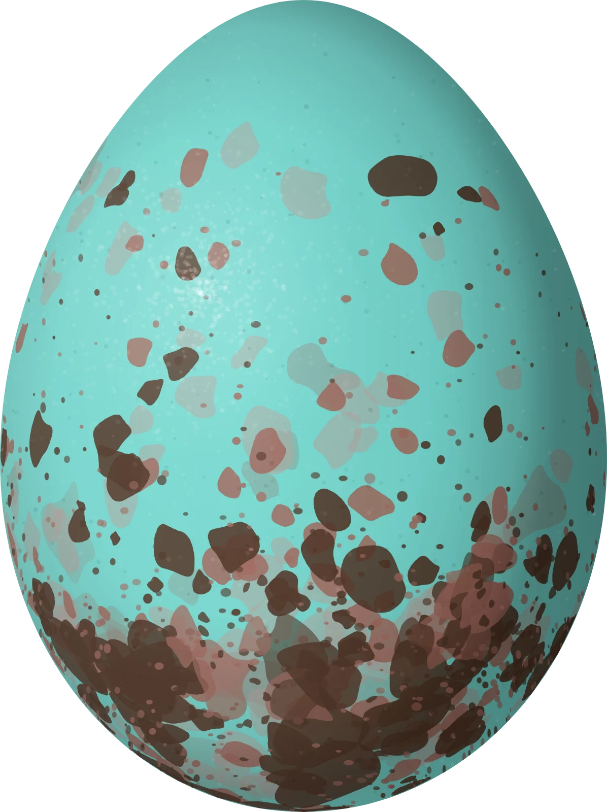 Illustration of a Scaly-breasted Thrasher (Allenia fusca) egg, 28.1 × 21 mm