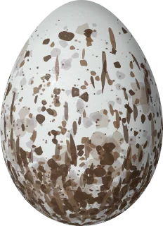 Illustration of a Scarlet-throated Tanager (Compsothraupis loricata) egg, 29 × 21 mm