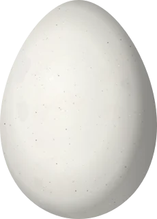 Illustration of a Short-billed Miner (Geositta antarctica) egg, 24.8 × 17.85 mm