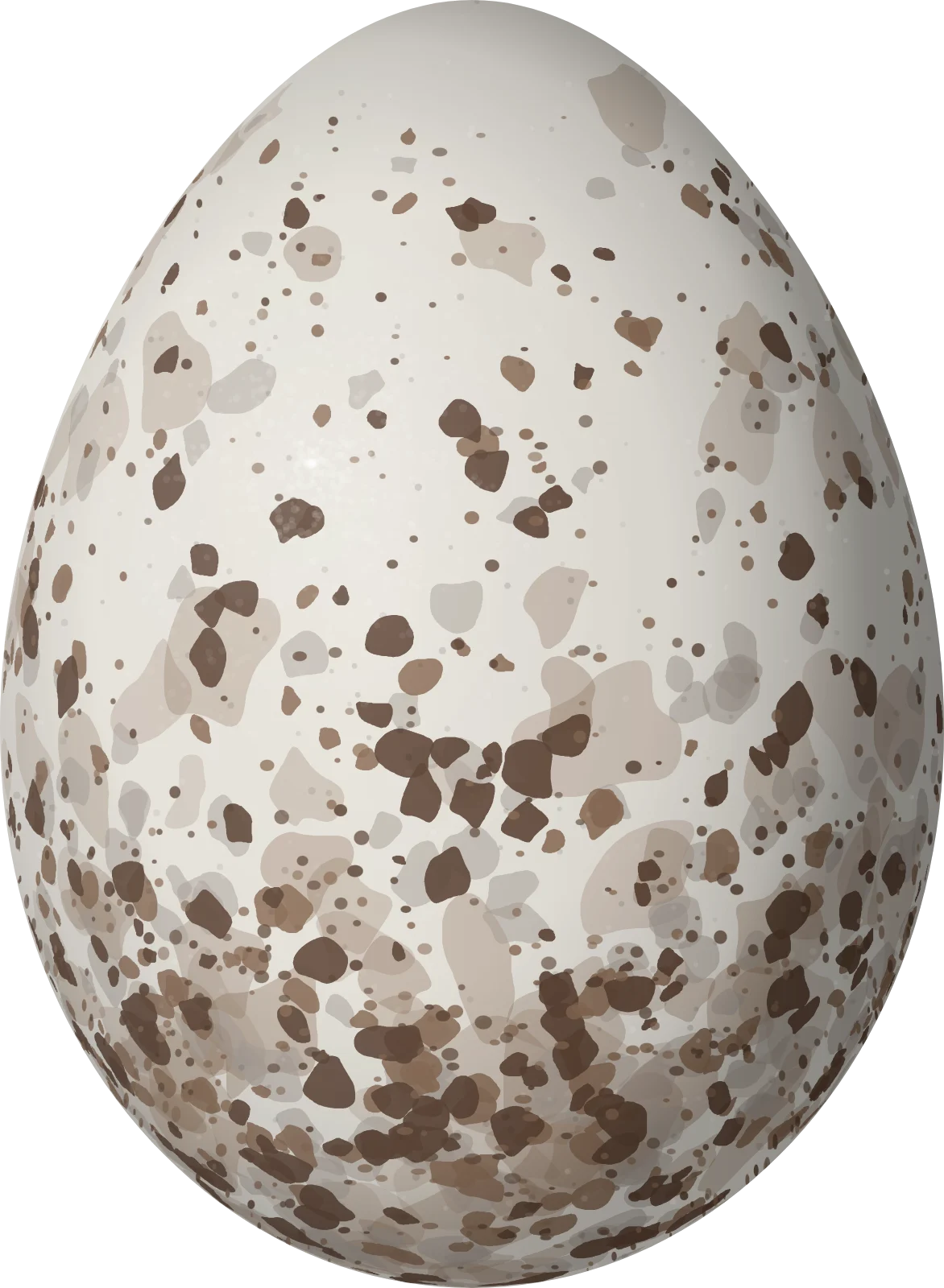 Illustration of a Silver-throated Tanager (Tangara icterocephala) egg, 21.3 × 15.6 mm