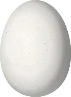 Illustration of a Slender-tailed Woodstar (Microstilbon burmeisteri) egg, 10 × 7.4 mm