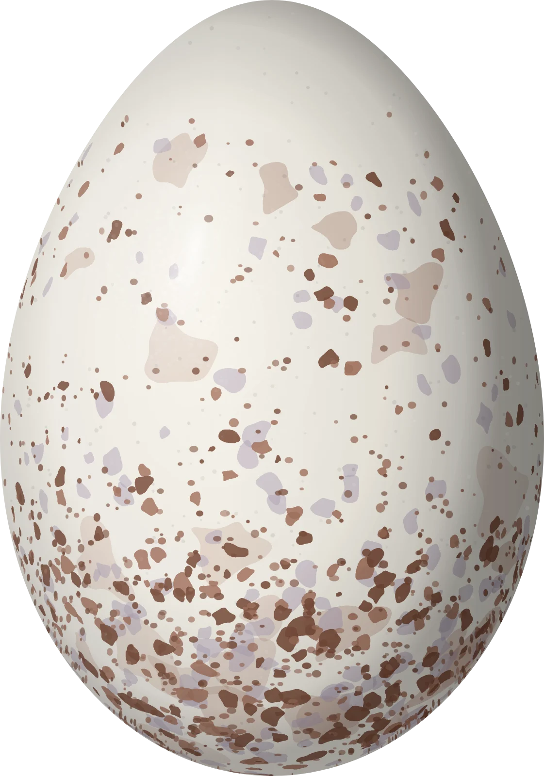 Illustration of a Sooty Ant Tanager (Driophlox gutturalis) egg, 25.4 × 17.8 mm