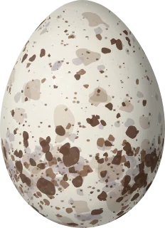 Illustration of a Straw-backed Tanager (Stilpnia argyrofenges) egg, 21.1 × 15.3 mm