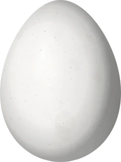 Illustration of a Streaked Xenops (Xenops rutilans) egg, 20.5 × 15.4 mm