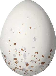 Illustration of a Stripe-throated Wren (Cantorchilus leucopogon) egg, 20.6 × 15 mm