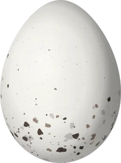 Illustration of a Superciliaried Hemispingus (Thlypopsis superciliaris) egg, 19.5 × 14.5 mm