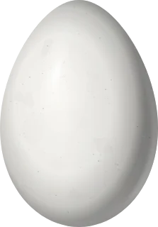 Illustration of a Swallow Tanager (Tersina viridis) egg, 21.5 × 15 mm