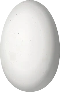 Illustration of a Talamanca Hummingbird (Eugenes spectabilis) egg, 15.4 × 10 mm