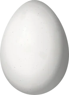 Illustration of a Thick-billed Miner (Geositta crassirostris) egg, 24.6 × 17.9 mm
