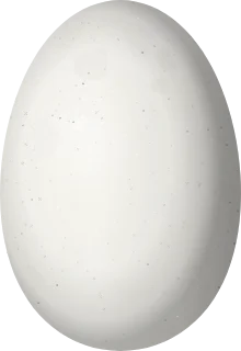 Illustration of a Tufted Coquette (Lophornis ornatus) egg, 10.9 × 7.5 mm