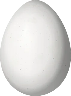 Illustration of an Uniform Woodcreeper (Hylexetastes uniformis) egg, 24.3 × 18 mm