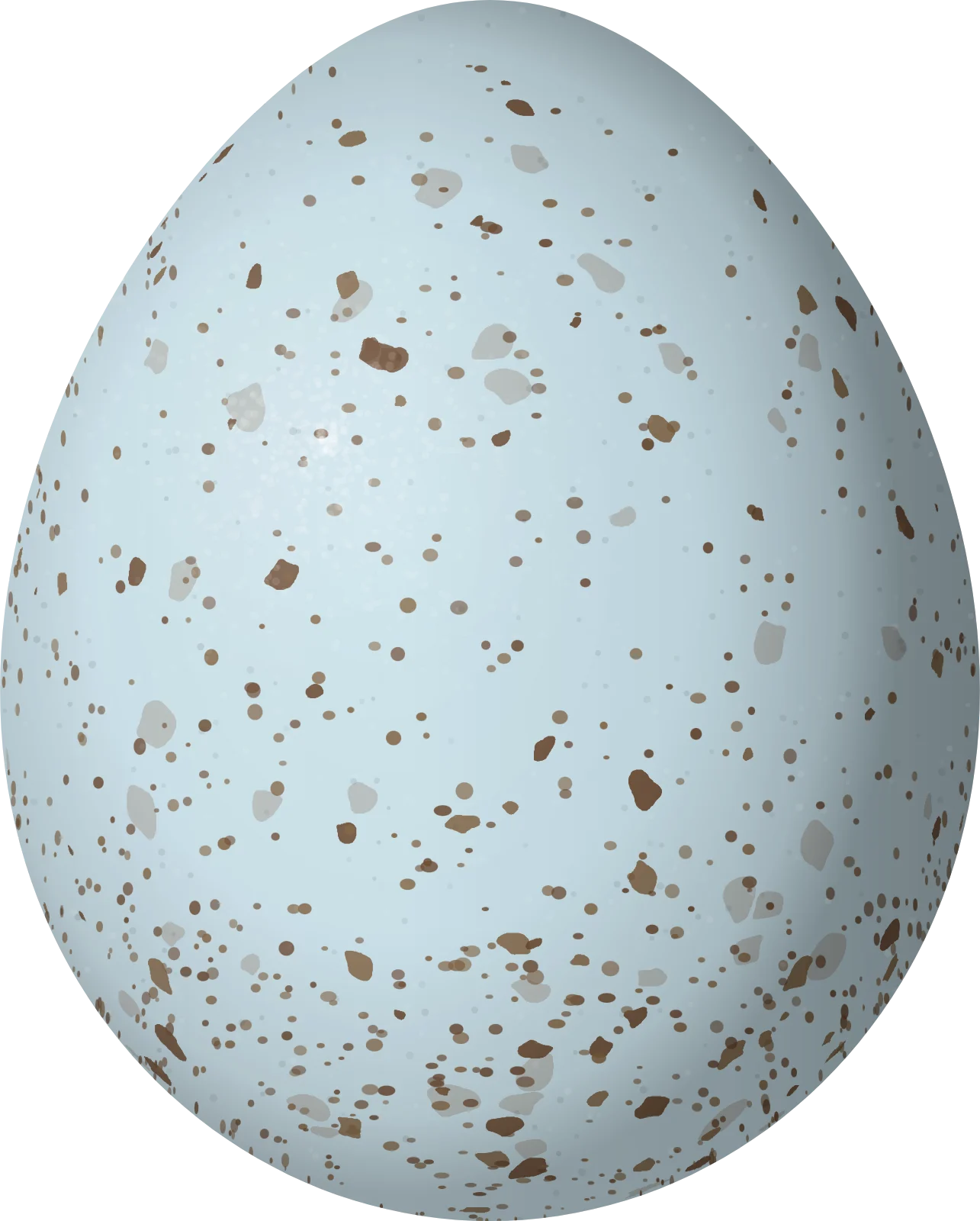 Illustration of a Varied Bunting (Passerina versicolor) egg, 17.8 × 14.3 mm