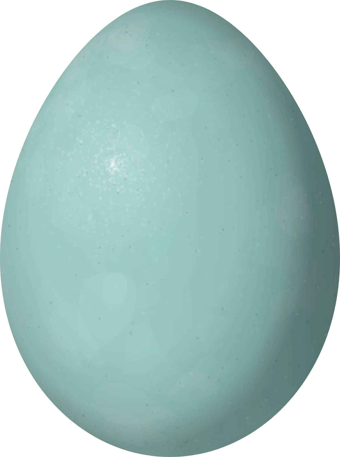 Illustration of a Veery (Catharus fuscescens) egg, 22.4 × 16.7 mm