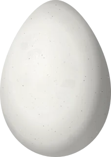 Illustration of a White-browed Guan (Penelope jacucaca) egg, 72 × 51 mm