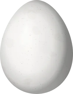 Illustration of a White-browed Tit-Spinetail (Leptasthenura xenothorax) egg, 17.5 × 13.5 mm