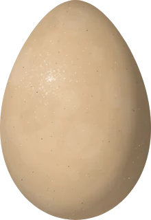 White-tailed Ptarmigan egg, 42.9 × 29.5 mm