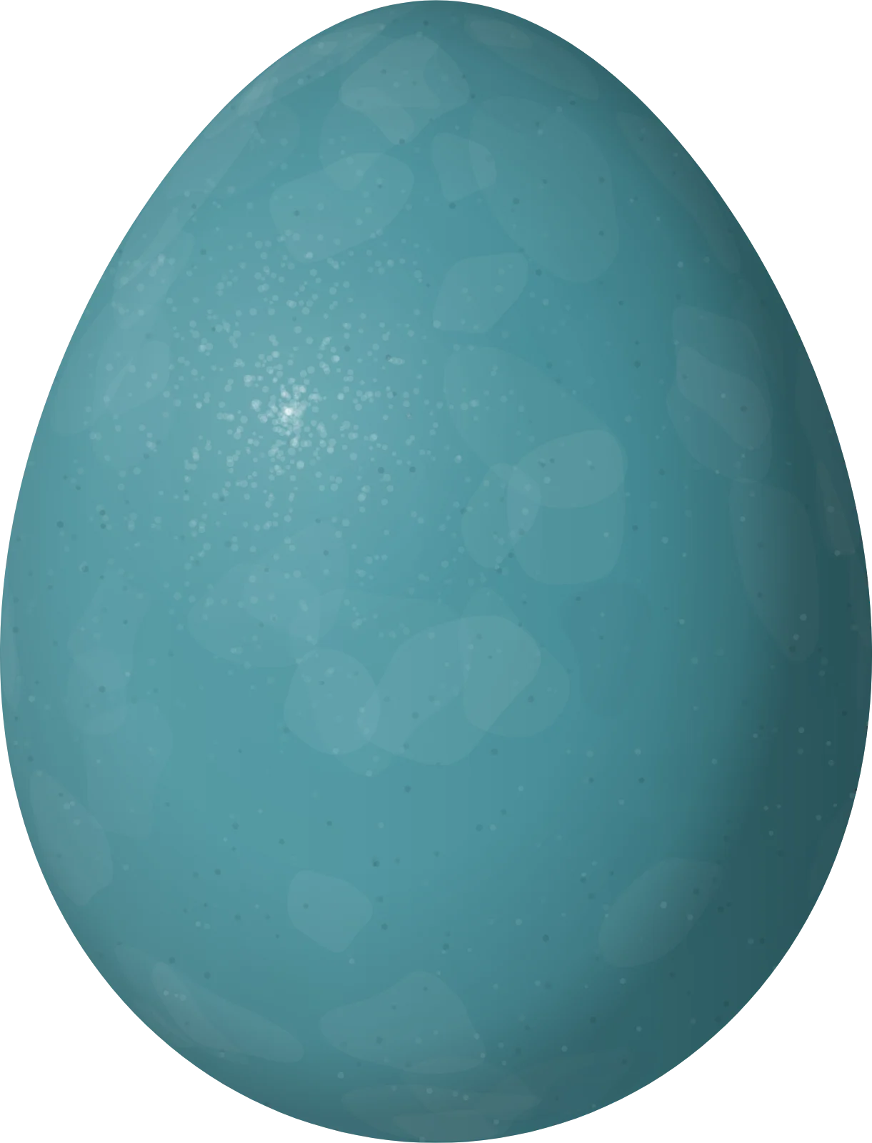 Illustration of a Wren-like Rushbird (Phleocryptes melanops) egg, 20.7 × 15.8 mm