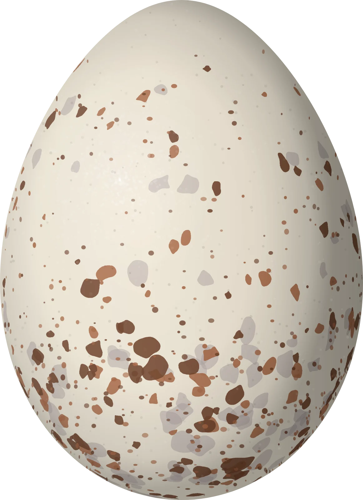 Illustration of a Yellow-headed Brushfinch (Atlapetes flaviceps) egg, 23.8 × 17.3 mm